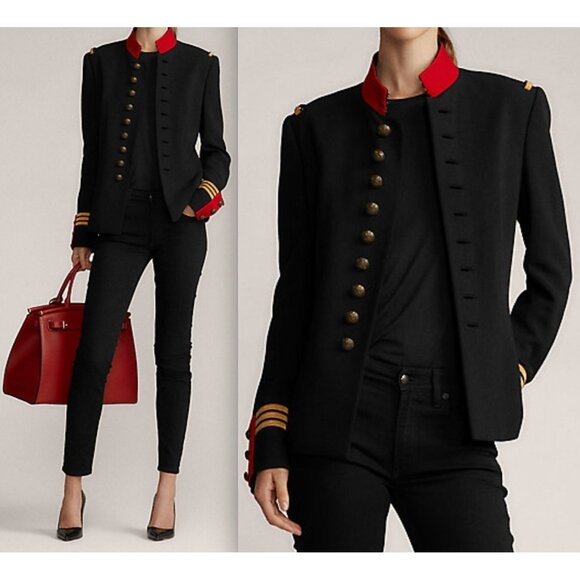 Ralph Lauren Purple Label Collection jacket 6 officers black Wilmington - Picture 6 of 14